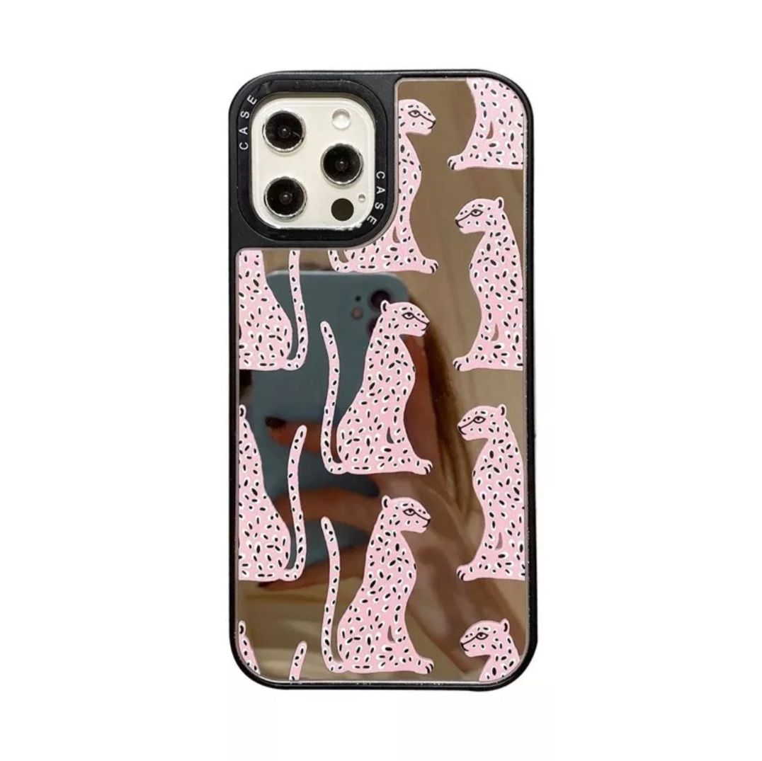 ESTUCHE ESPEJO LEOPARDO