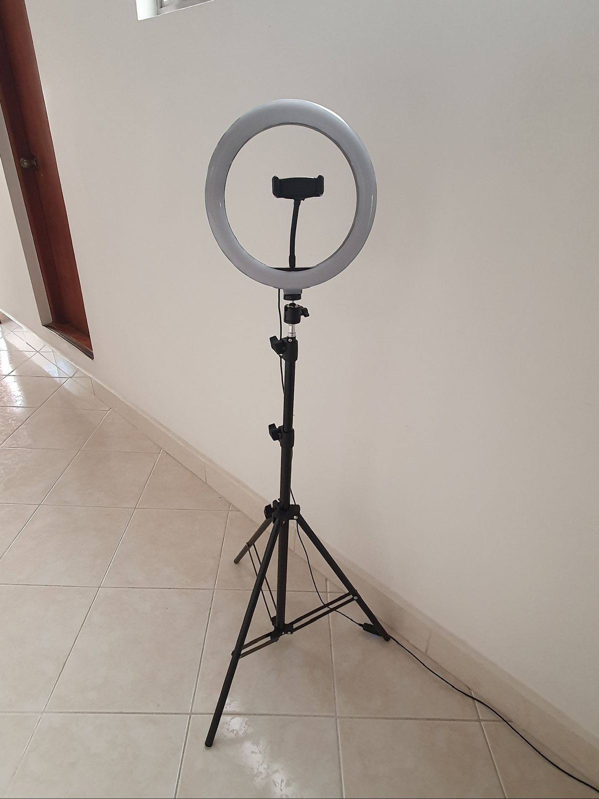 ARO DE LUZ DE 33 CM CON TRIPODE Y SOPORTE